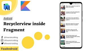 Recyclerview in Fragment Android Studio Tutorial  Recyclerview  Fragment  Kotlin [upl. by Reppep]