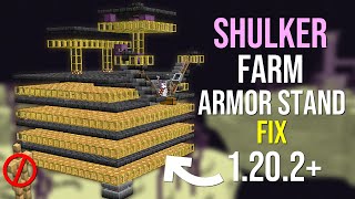 Shulker Farm Armor Stand Fix 1202  BlazeDude Shulker Farm Issue Fixed [upl. by Atteirneh]