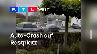 AutoCrash auf Rastplatz  RTL WEST 12112024 [upl. by Cecile]