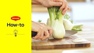 HowTo Fenchel zubereiten  MAGGI Kochstudio [upl. by Ayanat]