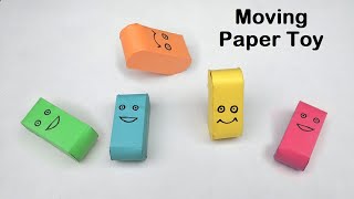 How to make moving paper toys  Easy paper toys [upl. by Aisercal]