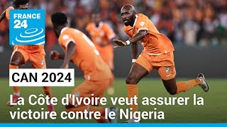 CAN 2024  la Côte dIvoire veut assurer la victoire contre le Nigeria • FRANCE 24 [upl. by Paapanen740]