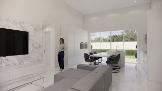 Casa Moderna y MINIMALISTA con 3 Habitaciones y 2 Baños minimalismo [upl. by Doownelg]