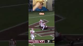 Taught him 😭 clemson reaction viral shorts football clemson ACC reaction [upl. by Wootan]