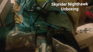 Drone Adventures Skyrider Nighthawk Hexacopter Drone DRW557BDLBU Unboxing [upl. by Anilesor503]