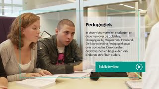 Inholland  Pedagogiek Studenten en docenten over de opleiding [upl. by Reidid]