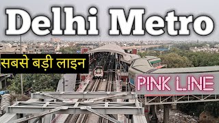 PINK LINE DELHI METRO INDIA ki sabse badi METRO LINE MAJLIS PARK TO SHIV VIHAR PART 1 [upl. by Uyr]