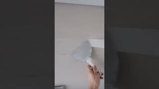 how to tape across a hole with puttyshots drywall [upl. by Elleda]