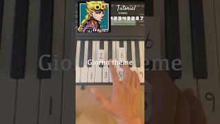 Giorno’s theme easy tutorial [upl. by Aileek41]