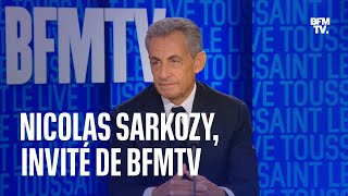 Lintégralité de linterview de Nicolas Sarkozy sur BFMTV [upl. by Reffotsirk]