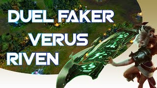 SKT T1 Faker Yasuo vs Riven  Outstanding Duel KR Highlight [upl. by Damalus]