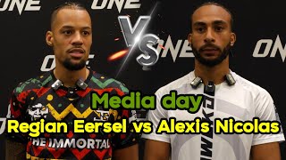 สัมภาษณ์ก่อนชกคู่เอก Regian Eersel vs Alexis Nicolas Media day [upl. by Jaffe897]