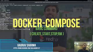 4 Docker Compose In Hindi  Basic Command  create start stop rm up down [upl. by Bevon896]