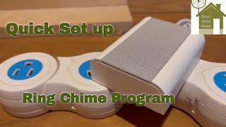 Ring Chime Set Up and Program [upl. by Jaworski187]