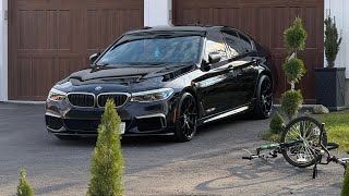 BMW 2020 M550i XDrive POV drive [upl. by Hgielak765]