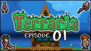 Lets Play Terraria  My BEST amp LUCKIEST start yet in Terraria Episode 1 [upl. by Arihaz]