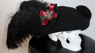 DIY Pirate Hat Gothic Tricorne [upl. by Aneeled886]