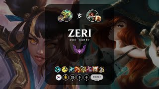 Zeri ADC vs Miss Fortune  KR Master Patch 147 [upl. by Adnanref]