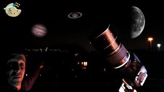 Video the planets with a camera lens Quick video of Venus Jupiter Saturn and the Moon [upl. by Juback814]