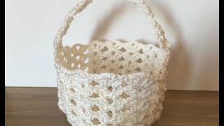 Tuto bonbonniere panier au crochet [upl. by Bindman4]