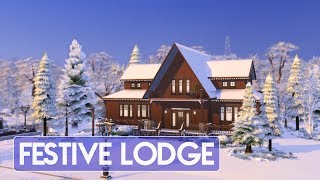 Sims 4  House Building  Festive Lodge [upl. by Trey]