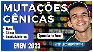 MUTAÇÕES GÊNICAS do DNA  Tipos de mutações  O que é o câncer  Vídeo Aula  Luix Biologia [upl. by Alston664]