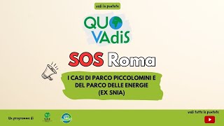 QuoVadis SOS ROMA I CASI DI PARCO PICCOLOMINI E DEL PARCO DELLE ENERGIE [upl. by Iaria827]