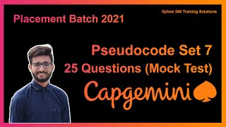 Capgemini Pseudocode 🔥  Brahmastra  Mock Test  2021 [upl. by Bowman915]