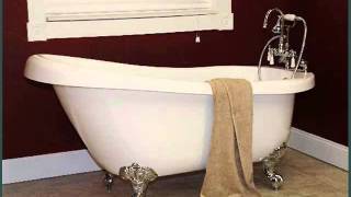 Clawfoot Bathtub Faucets  Bathtubs Design Ideas And Collection [upl. by Nivlak]