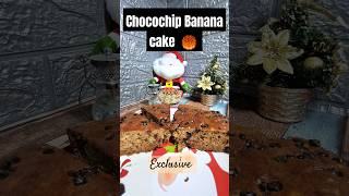 Chocochip Banana Cake a Christmas Special christmas cake cakedecorating cakes [upl. by Aititil]