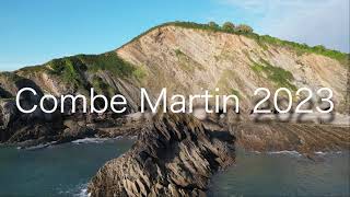 Combe Martin 2023 by drone 4k [upl. by Schofield]