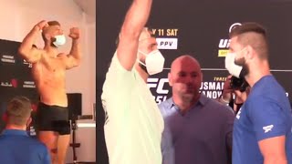 Jiří Procházka vs Volkan Oezdemir Váženie pred UFC 251 [upl. by Dinan]