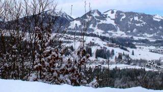 Langenwang Oberstdorf Winterwanderung Schöllanger Burgkirche Fischen [upl. by Manard]