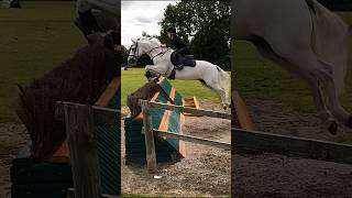 Jumping some BIG fences at Somerford Park 😳 crosscountry eventing ponies [upl. by Aitselec]