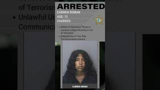 HCSO has arrested Carmen Roman 13 of Dowdell Middle Magnet School for threatening a school shooting [upl. by Ayocal]