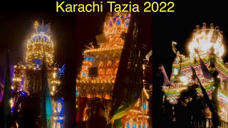 Latif Tazia  Usmanabad Tazia  Karachi Tazia  Muharram Tazia 2022 [upl. by Motteo]