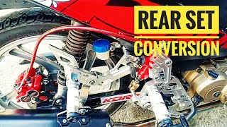 Raider J 115 Fi Rear Set Conversion  Paano Kinabit  Shifter [upl. by Sexela801]