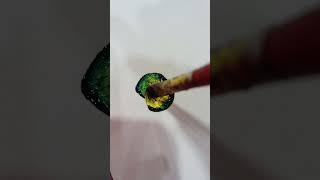 Turquoise blue  Yellow 😮 satisfying art drawing painting acrylicpainting shorts [upl. by Nnyloj899]