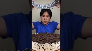 EATING OREO ICE CREAM CAKE asmr mukbang [upl. by Nauqit136]