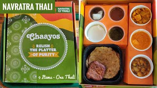 Special Navratri Thali  Chaayos  Vrat Ki Thali  Kuttu Ke Aate Ke Parathe  पनीर पकोड़ा Shai Paneer [upl. by Lothar]