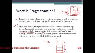 Fragmentation in operating system [upl. by Navek]