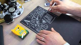 40acts Chalk Lettering [upl. by Timrek]