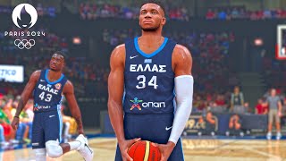 NBA 2K24 USAB Showcase  USA vs Greece Full Game Highlights [upl. by Burrill]