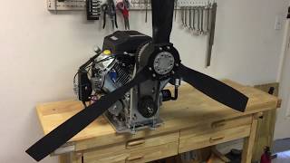 Harbor Freight Predator 22 hp Engine and Reduction Drive for Airboats [upl. by Rosenwald]