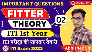 Fitter Theory 1st Year Important Questions Class02  ITI Exam 2023 [upl. by Marlena]