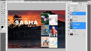 Aligning and Linking Layers in Photoshop CS5 [upl. by Yc]