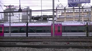 RER E TGV ICE TER Intercités dans le 19è arrondissement à coté de Pantin [upl. by Annitsirhc]