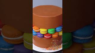 shorts Macaron Cake Decorating Ideas [upl. by Laleb369]