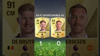 DE BRUYNE VS ERIKSEN FIFA MOBILE COMPARISON fcmobile24 debruyne eriksen fifamobile shorts [upl. by Akiam364]