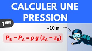 Statique des fluides  calculer une pression  1ère  Physique Chimie [upl. by Attenna]